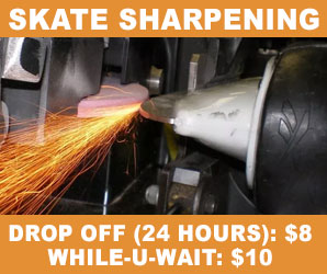 Skate Sharpening at the NTPRD Chiller