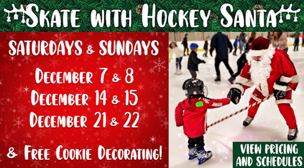 Holiday Skating with Hockey Santa at NTPRD Chiller