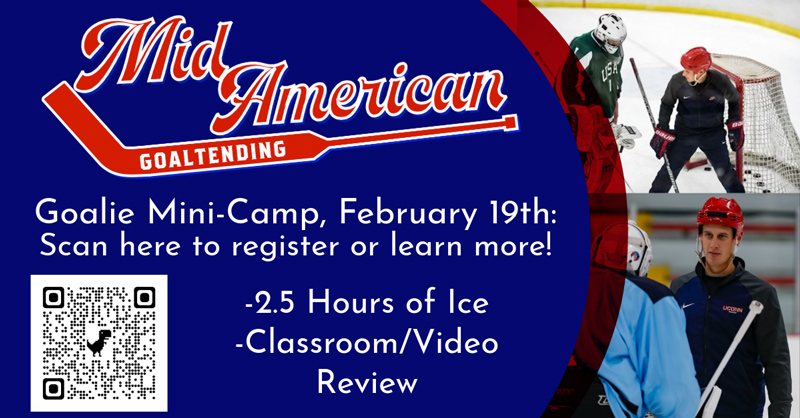 Mid American Goalie Clinic at NTPRD Chiller